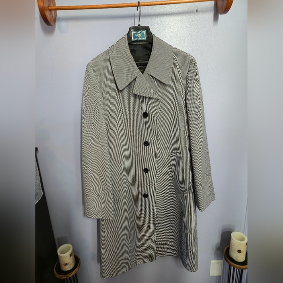 40L Vintage London Fog Limited Edition Overcoat Micro-Houndstooth Made in USA - Picture 2 of 16